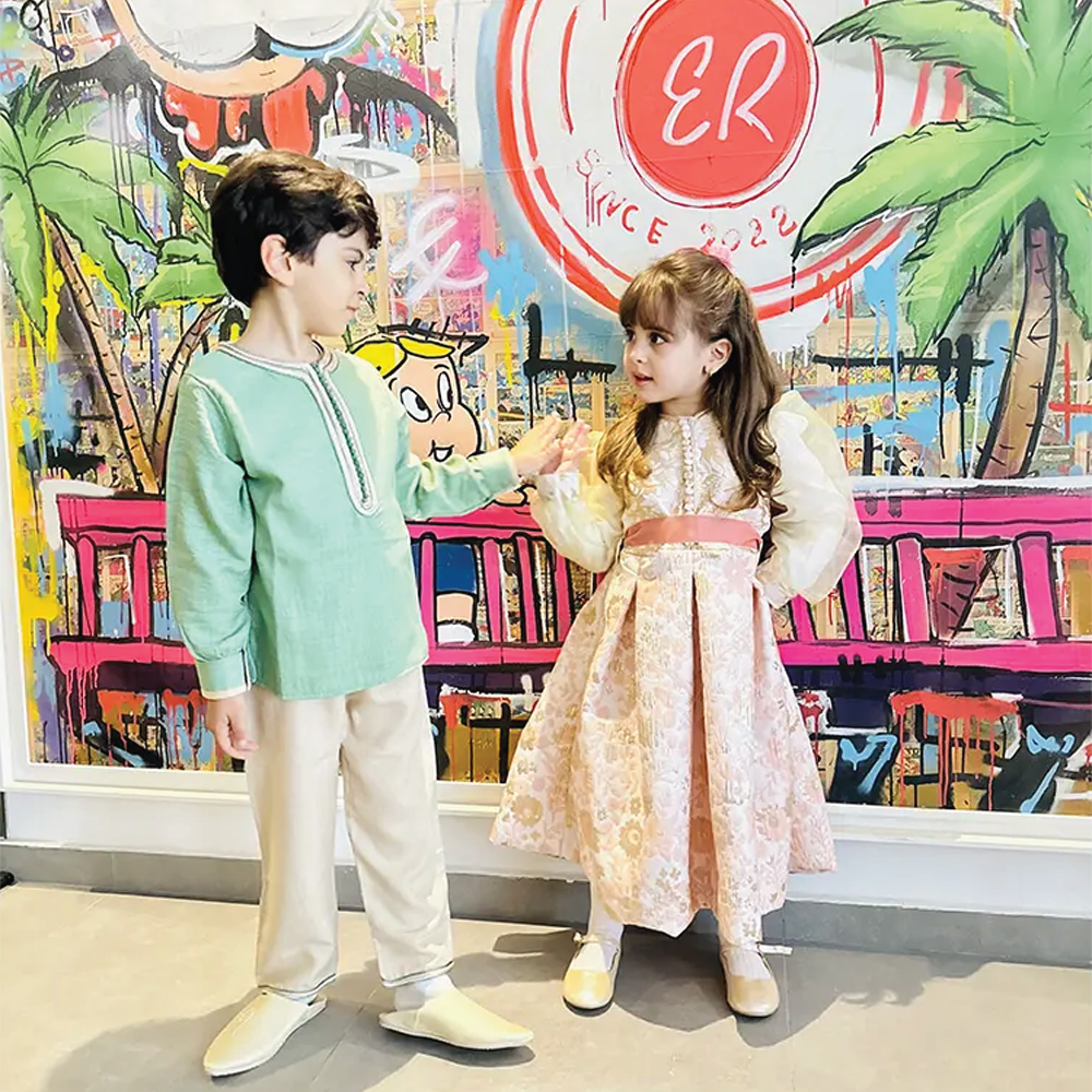 Mami Cami Jabadour Garçon - Vert Pastel