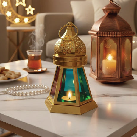 Lanterne en Métal 11,2x16,7 cm - Dorée