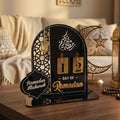 تقويم رمضان زينة أكريليك - أسود