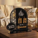 Décoration en Acrylique Calendrier Ramadan - Noir