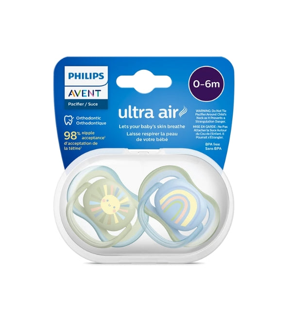 Chupete Avent Ultra Air para niño de 0 a 6 meses Scf085/58