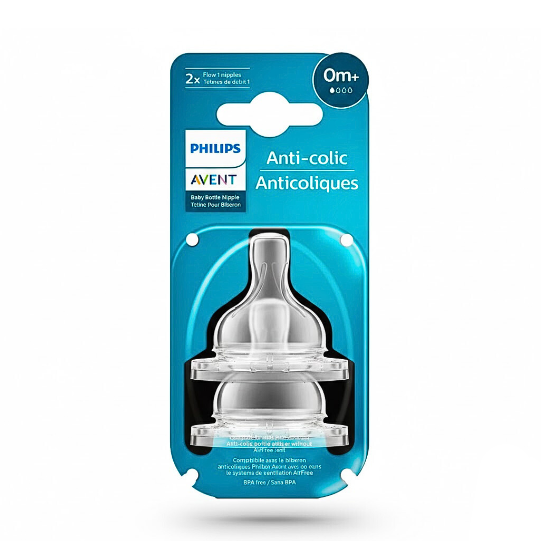 Philips Avent tétines Anti-colic débit 1 0m+ SCY761/02 – emballage