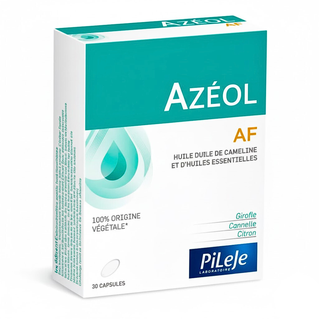 Boîte de compléments alimentaires Pileje Azéol AF 30 comprimés