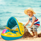 Bouée Bateau pour Bébé avec Pare-Soleil - 12M+