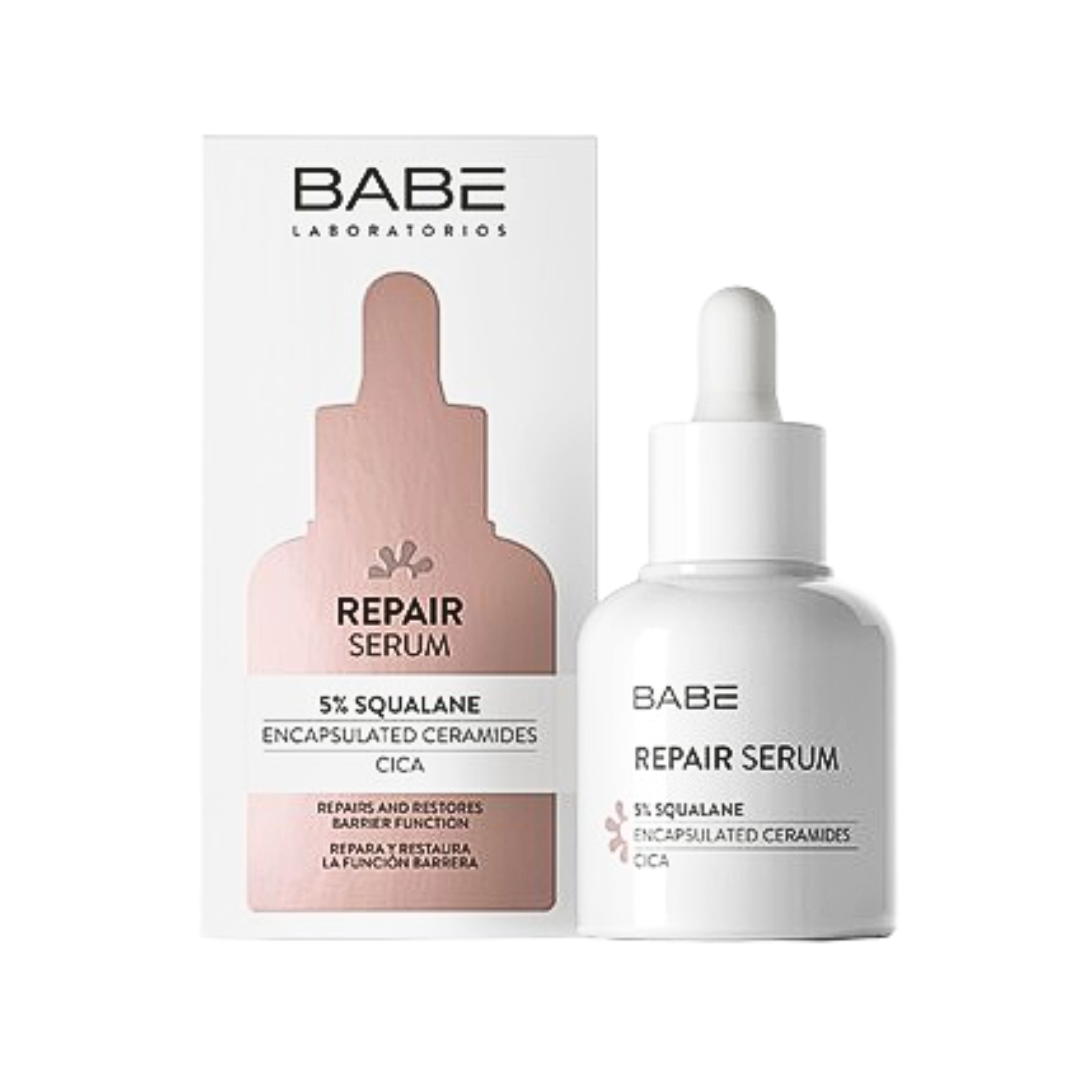 Flacon du sérum Babé Repair 5% squalane 30 ml