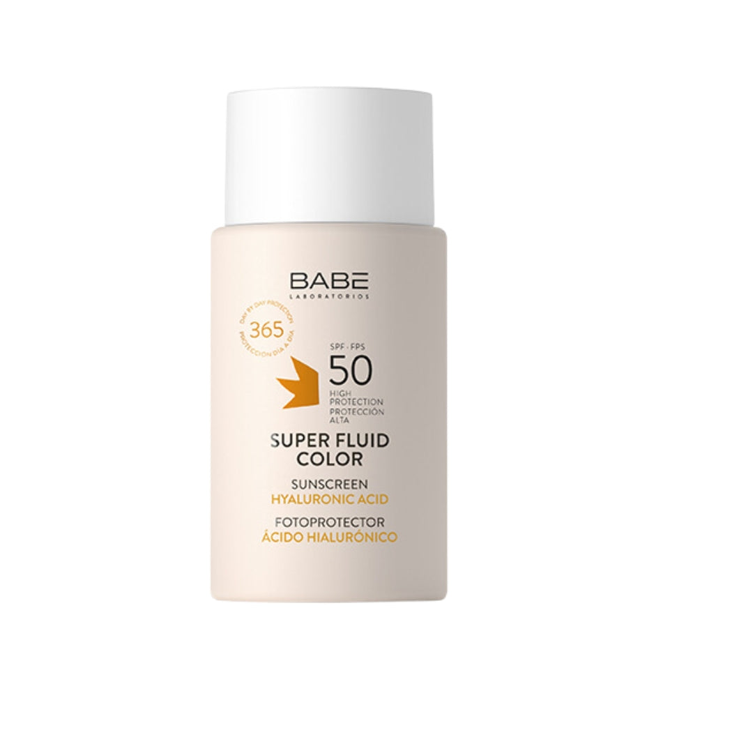 Écran solaire teinté visage Babé Super Fluid Color SPF50 50 ml