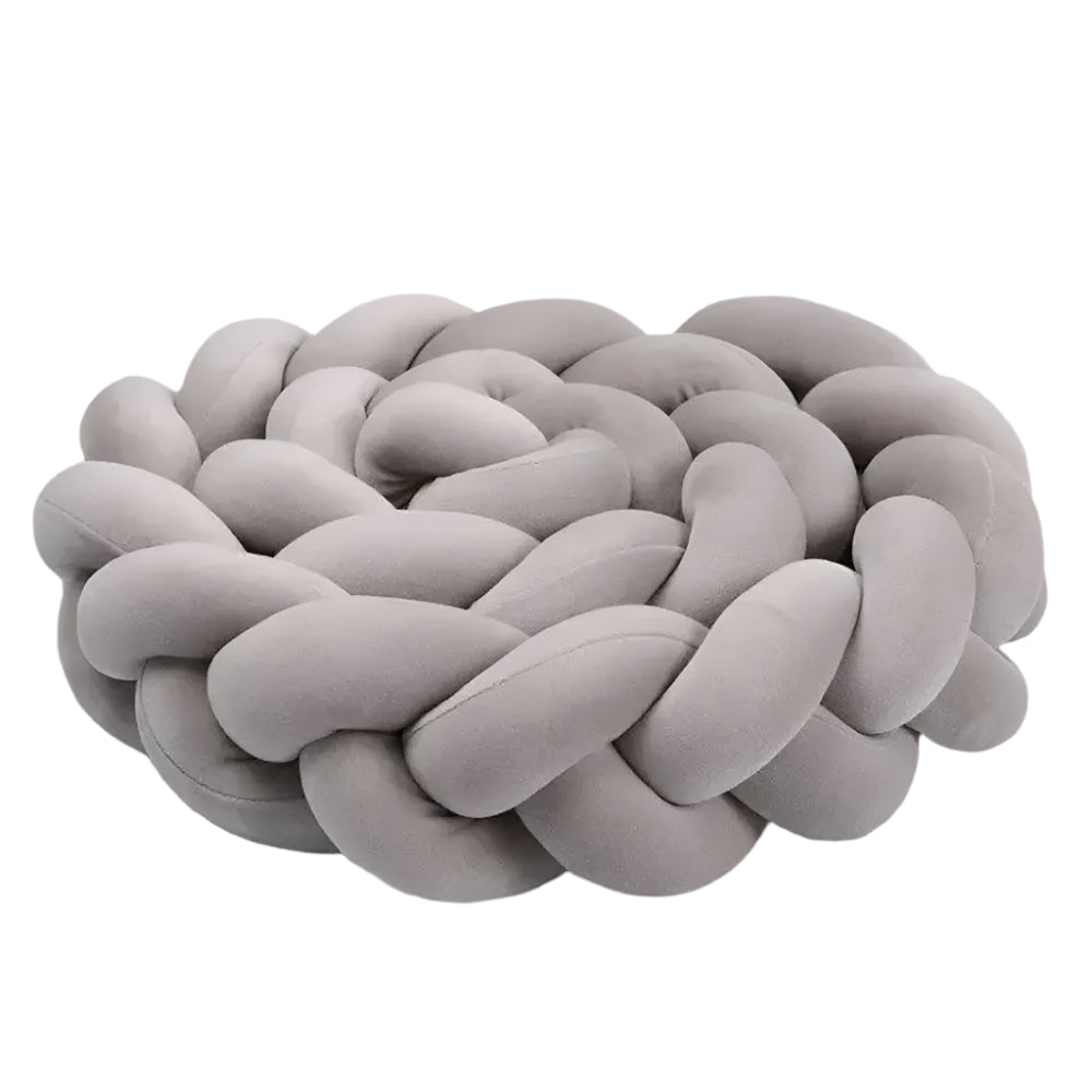 Babymat Protector de Cuna Trenzado - Gris