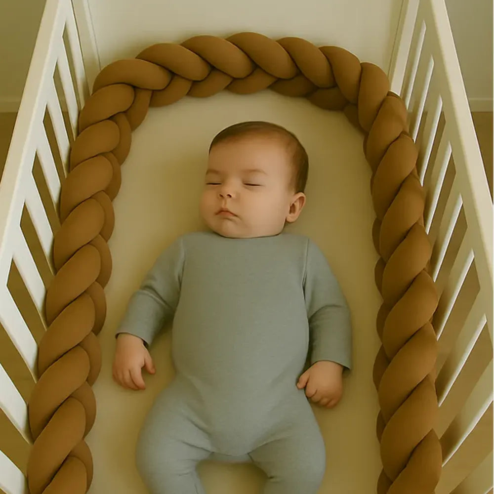 Babymat Tour de Lit Tressé - Marron