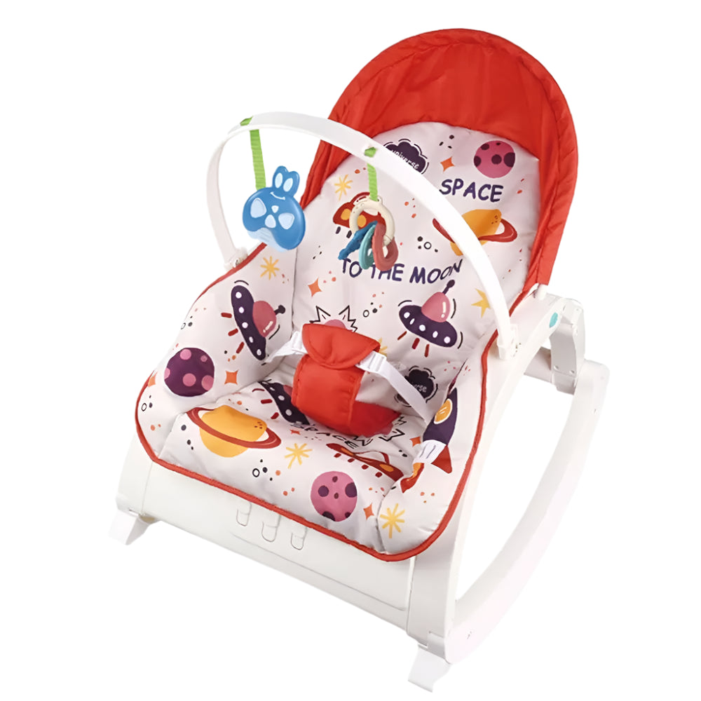 كرسي استرخاء للأطفال تو ذا مون - أحمر