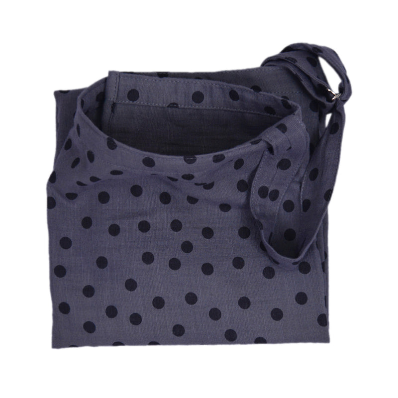 Bambidou Tablier d'allaitement en Gaze de coton - Gris à pois