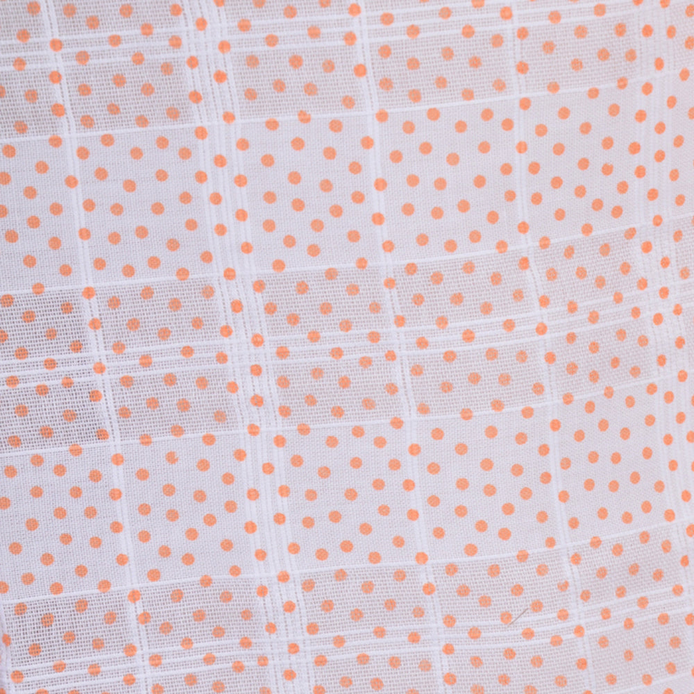 Bambidou Gauze Nursing Cover - Orange Dots