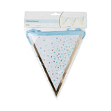 Baby Blue Banner with 12 Pennants – 3.5 m