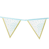 Baby Blue Banner with 12 Pennants – 3.5 m