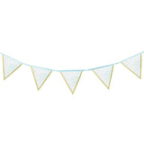 Baby Blue Banner with 12 Pennants – 3.5 m