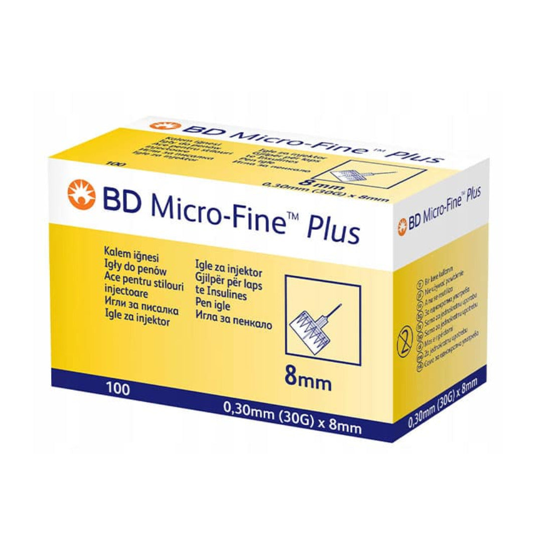 Aiguilles BD Micro-Fine Plus 30G x 8 mm pour stylo à insuline – boîte