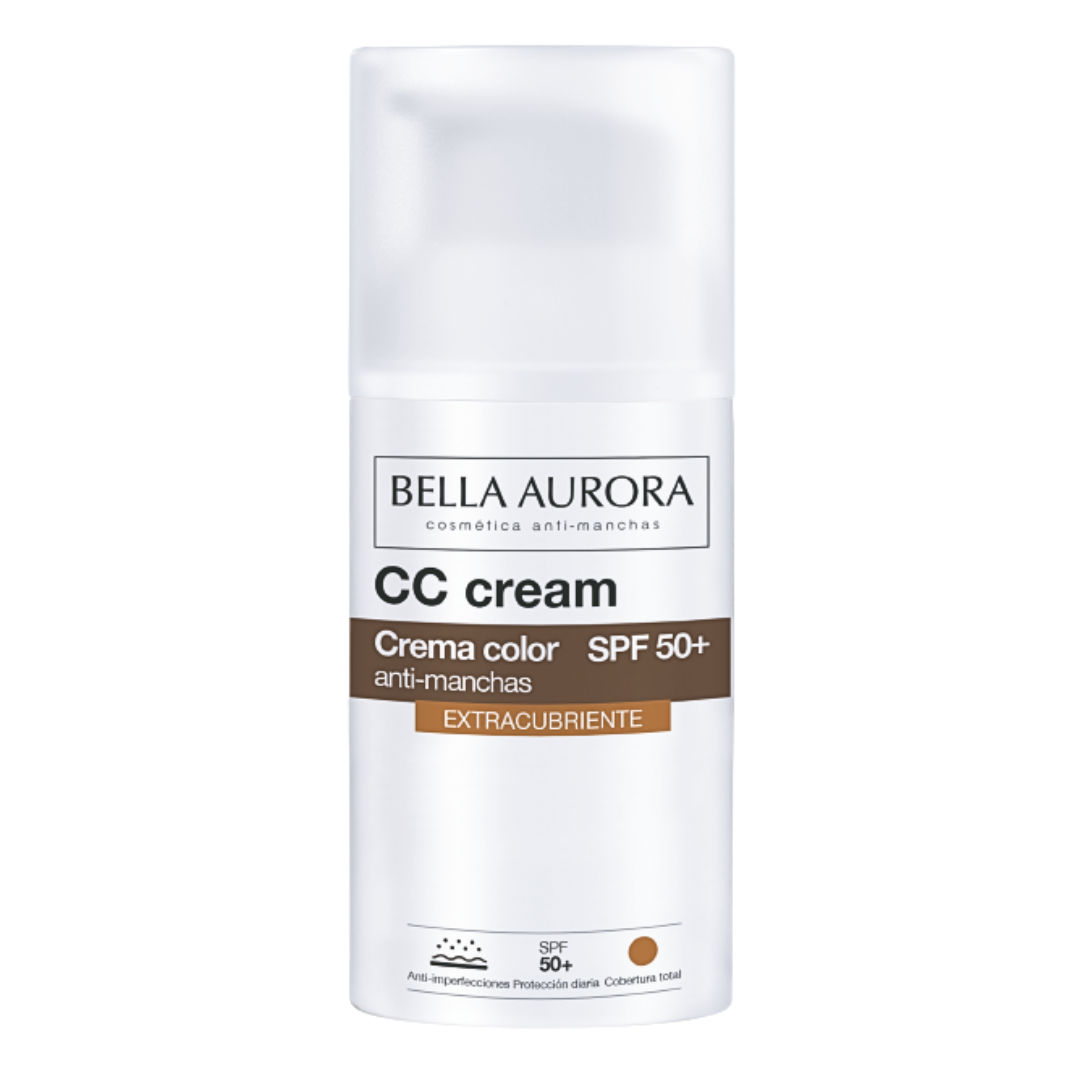 Bella Aurora CC crème anti-taches extra-couvrante SPF50+ 30 ml – tube