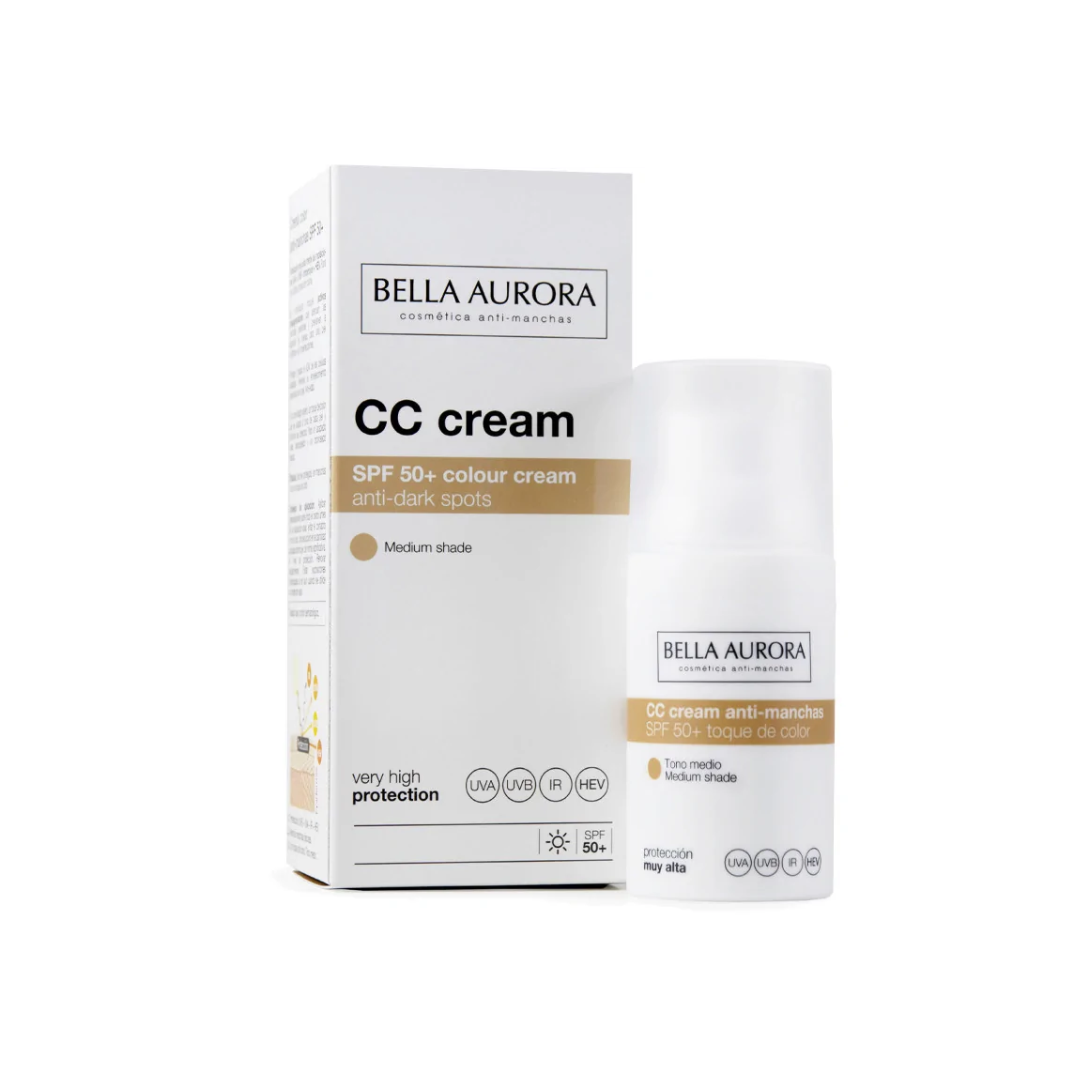 Crema CC Bella Aurora FPS 50+ medio 30 ml