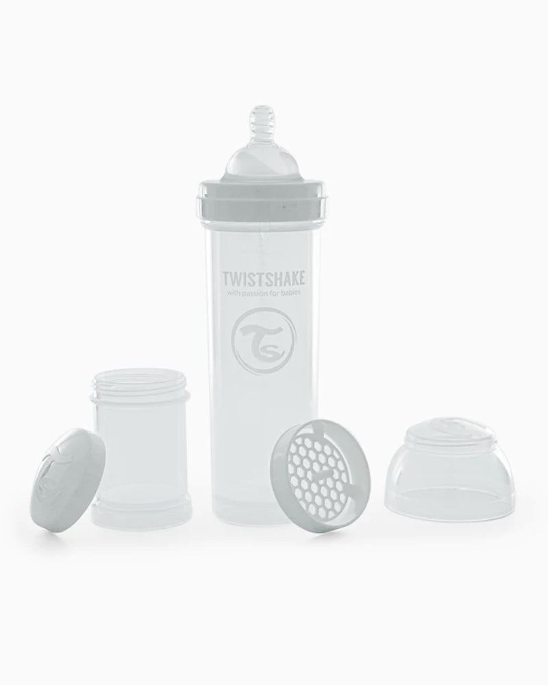 Offre : 1 Biberon Anti-Colique Twistshake 330ml - Blanc = 2 Gratuits!