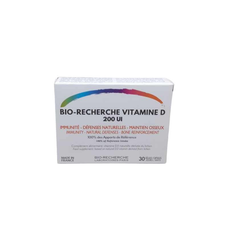 Bio-Recherche Vitamin D 200 IU 30 Capsules