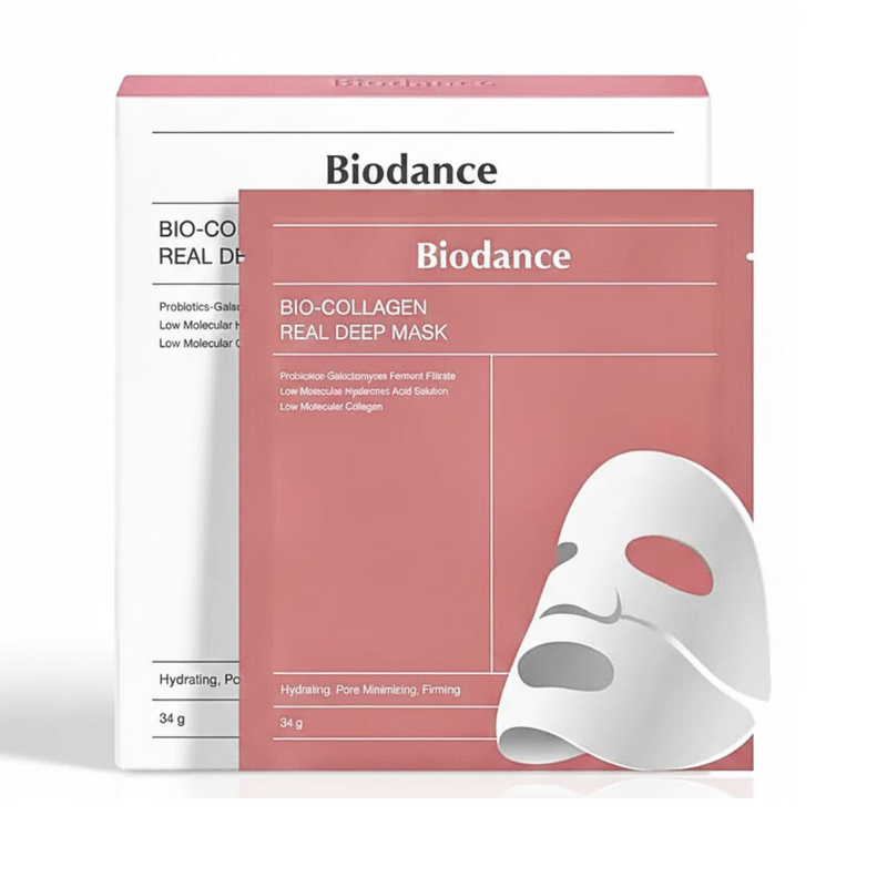 Biodance Bio Collagen Real Deep Mask – Lote de 4 Mascarillas