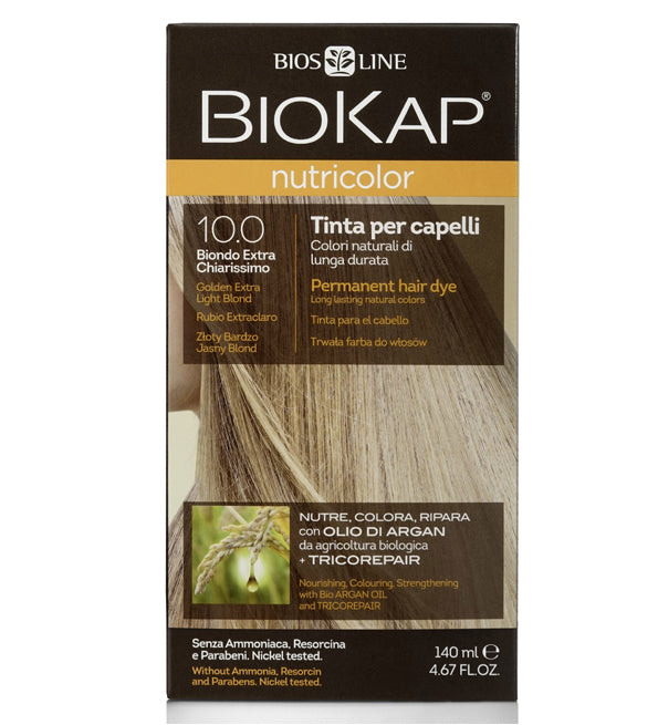 Coloration Biokap Nutricolor 10.0 Blond Très Très Clair boîte