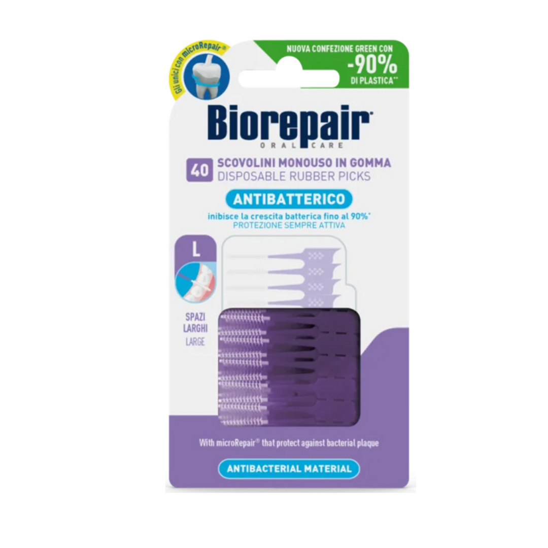 Biorepair Cepillos Interdentales Desechables Grandes 40 Piezas