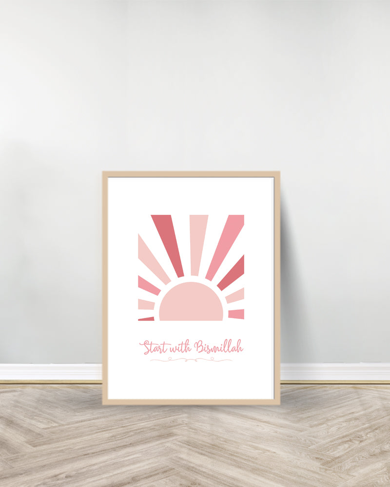 Ensemble de 3 Tableaux décoratifs - Start | Hope | End - Bois