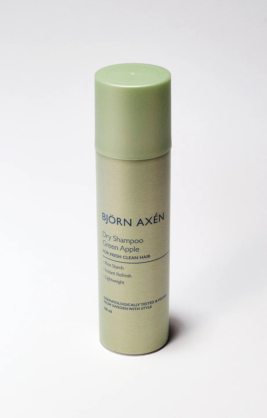 Shampoing sec Björn Axén Green Apple 150 ml – aérosol vu de face