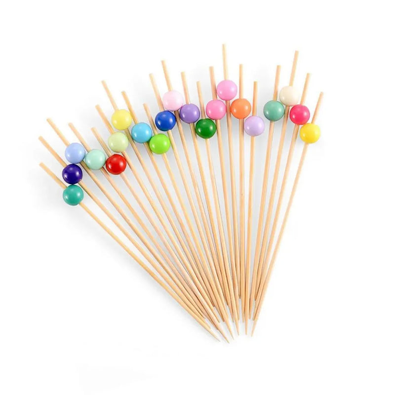 Brochettes de Bambou Décoratives - Perles