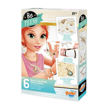 Buki Coffret Créatif 4 Bijoux en Coquillage – 8A+