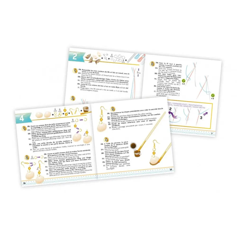 بوكي مجموعة إبداعية 4 مجوهرات من الصدف – +8 سنوات