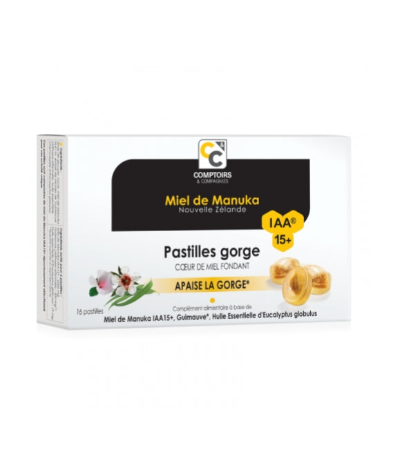 PASTILLAS DE MIEL DE MANUKA CON FORMA DE CORAZÓN DERRITADO IAA15+
