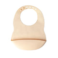 YUMMY Silicone Bib with Pocket 4M+ - Vanilla