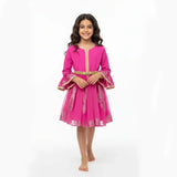 Caftan Robe pour Fille - Rose Fushia