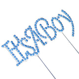 It's a Boy Metal and Rhinestone Cake Topper – Blue