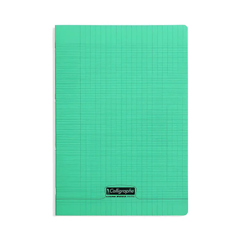 Calligraphe Cahier Piqure Petit Format 96 Pages Polypro Seyès 90g - Vert