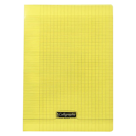 Calligraphe Cahier Piqure A4 96 Pages Polypro Seyès 90g - Jaune