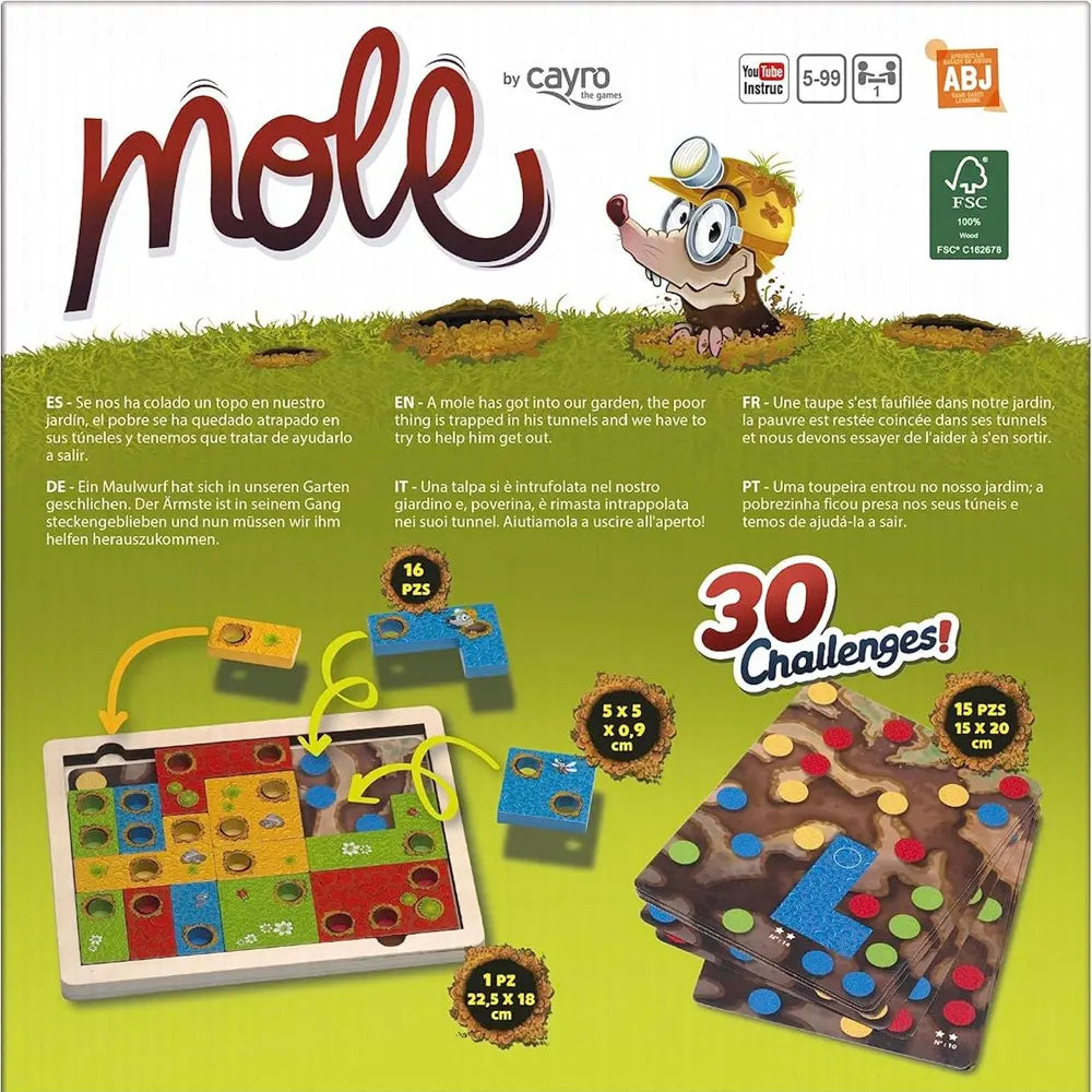 Cayro Mole 30 Retos - 5 años+