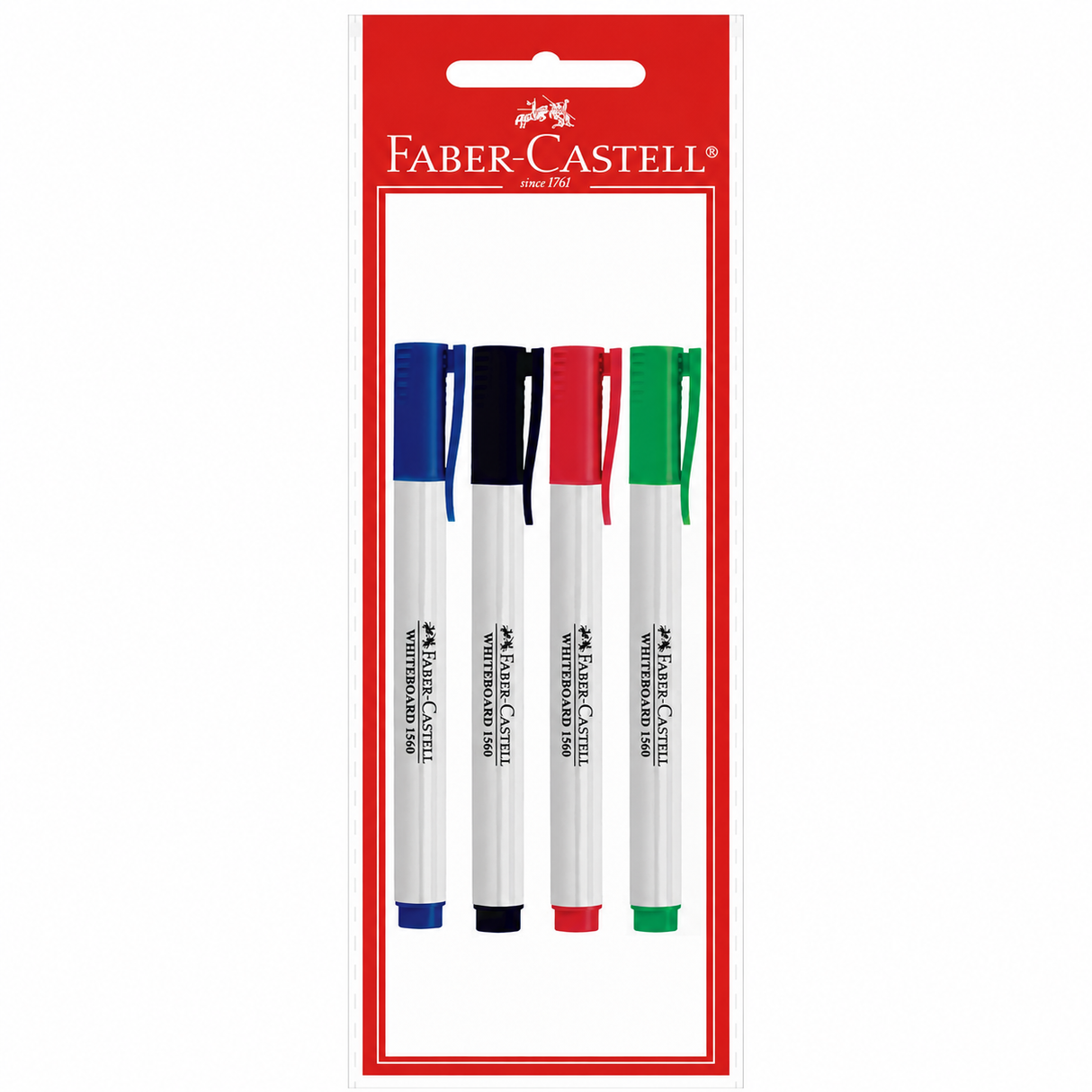 Faber-Castell Box of 4 Round Tip Board Markers