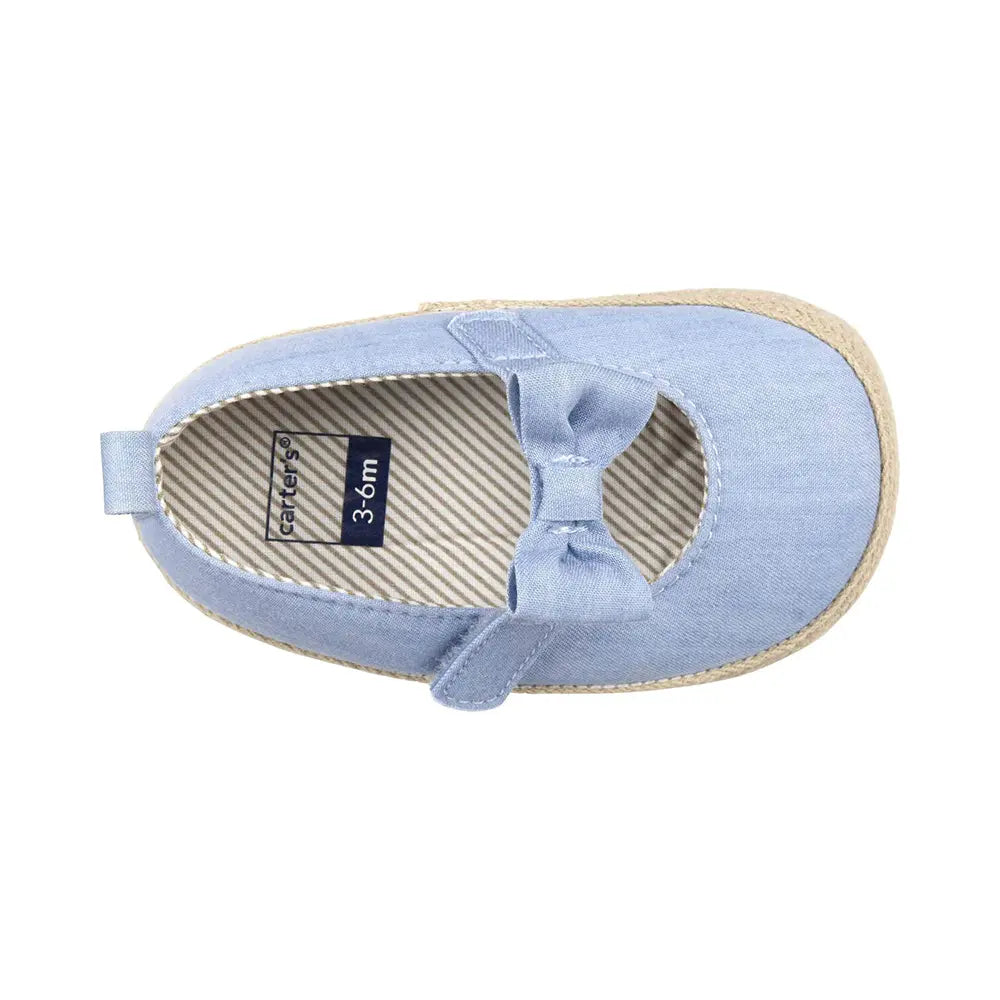 Chaussures Mary Jane en Chambray Carter's Baby - Bleu