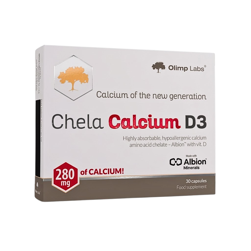 Olimp Labs Chela Calcium D3 280 mg Calcium – 30 Capsules