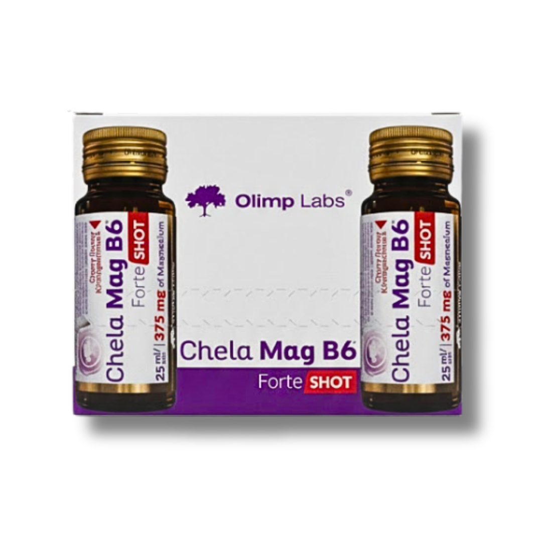 Chela-Mag B6 Forte Shot goût cerise – boîte de 9 shots de 25 ml