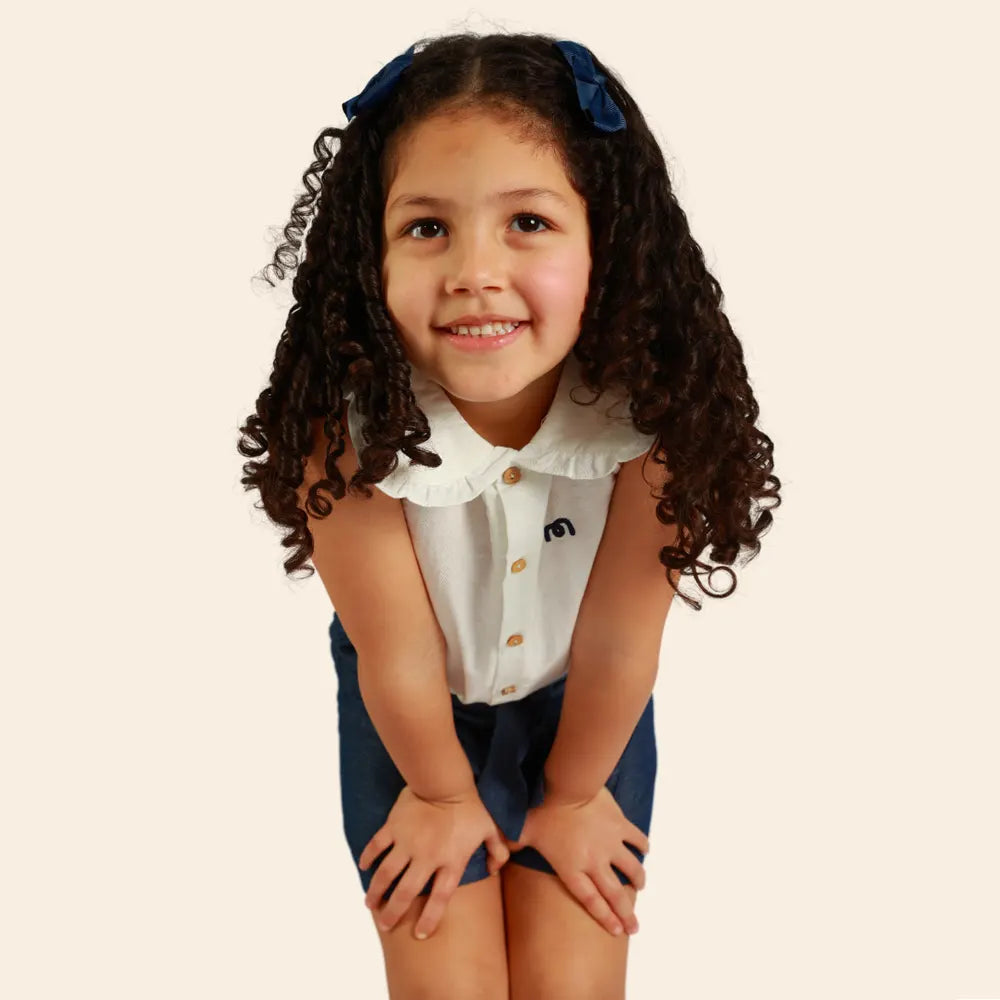 Chemise Loly Brodée Sans Manches - Blanche