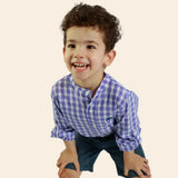 Chemise Moon à Carreaux pour Garçon – Violet