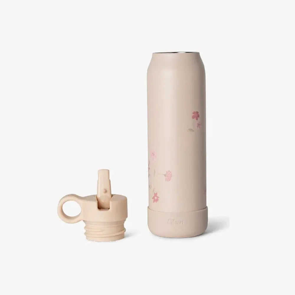Insulated Bottle 350ml Lemon - Flowers