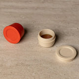 Citron Lot de 2 Mini Boîtes à Sauce 16 ml - Beige et Brick