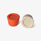 Citron Lot de 2 Mini Boîtes à Sauce 16 ml - Beige et Brick