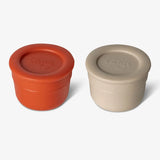 Citron Lot de 2 Mini Boîtes à Sauce 16 ml - Beige et Brick