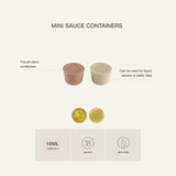 Citron Lot de 2 Mini Boîtes à Sauce 16 ml – Light Grey et Cream