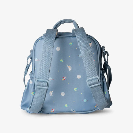 Citron Insulated Lunch Bag with 2 Bottle Holders - Blue Spaceship